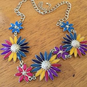 Beautiful Multi-Color Floral Necklace